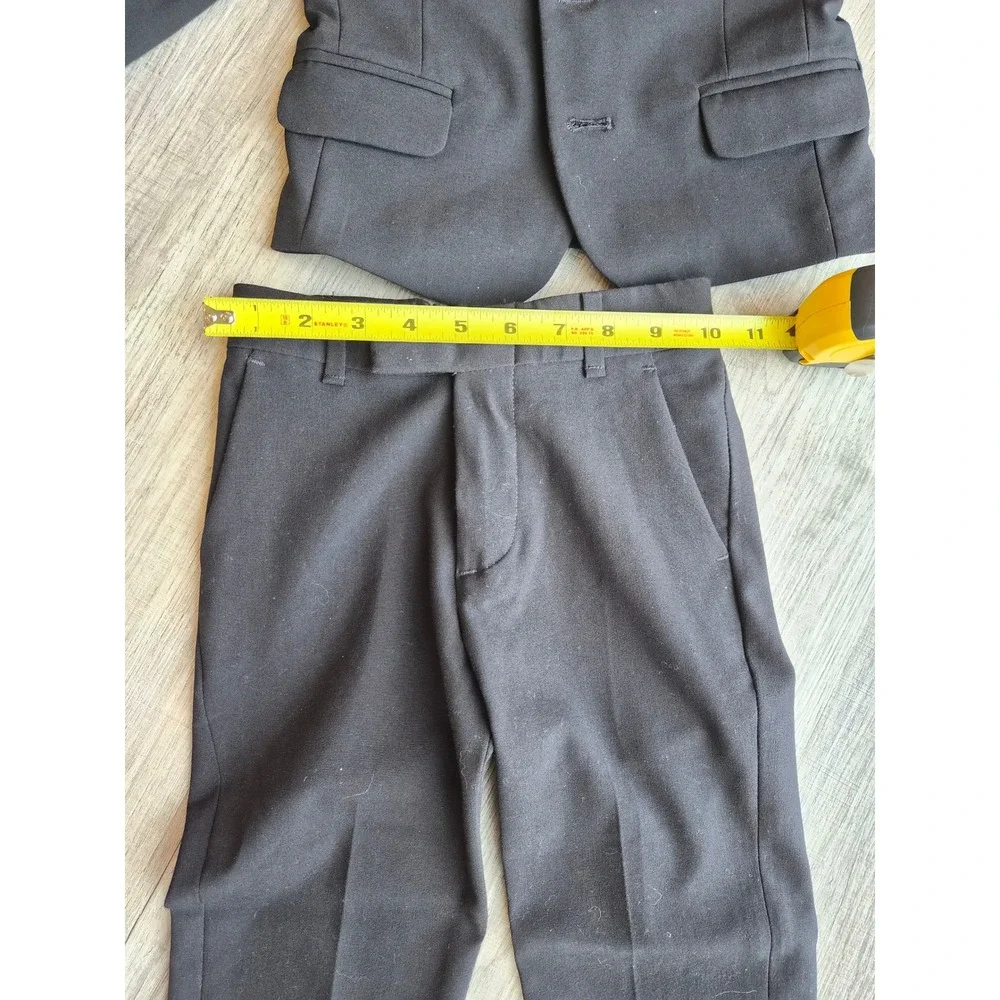 Calvin Klein Kids Boys Black 2 Piece Suit Set Blazer and Pants Size 4 Formal